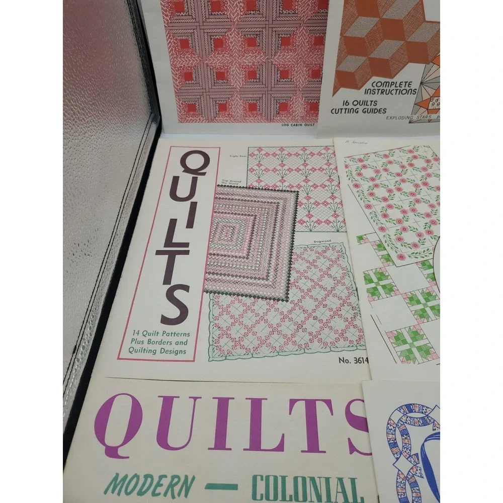 Lot‎ of 9 AUNT MARTHA'S COLONIAL QUILT PATTERN BOOKS Vintage Collection